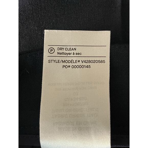 Vince Pants wool slim stretch creased straight leg navy blue size 2 - Picture 6 of 8